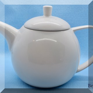 K50. White ForLife teapot. 5.75”h. - $6